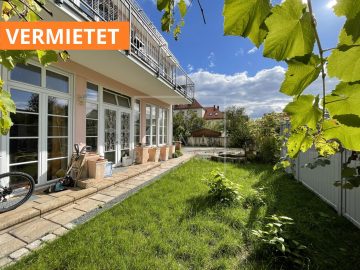 Schicke möblierte 2,5-Zimmer-Erdgeschosswohnung mit Garten und EBK im Landhausstil, 95448 Bayreuth, Etagenwohnung