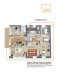 Schicke möblierte 2,5-Zimmer-Erdgeschosswohnung mit Garten und EBK im Landhausstil - Grundrissplan Erdgeschoss